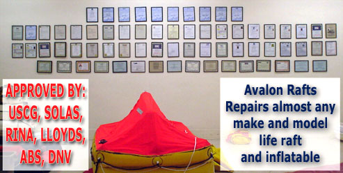 repair almost any make of life raft or inflatable boat