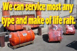 Avalon Rafts services almost any type and make of life raft and liferafts 